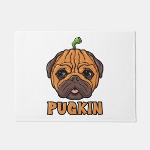 Pugkin - Halloween Pug Pumpkin Doormat
