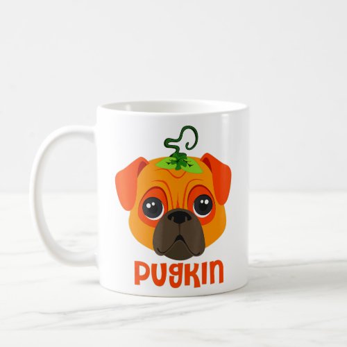 Pugkin Pug Pumpkin Dog Lover Halloween Costume Gif Coffee Mug