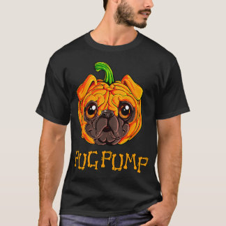 Pugkin Pug Pumpkin Halloween Thanksgiving Men Wome T-Shirt