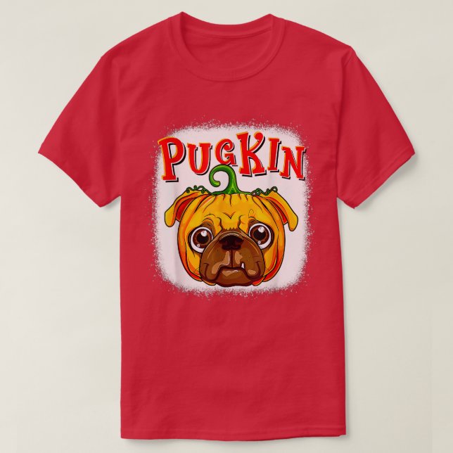 Pugkin Pug Pumpkin T Shirt Halloween Kids Boys Tha (Design Front)