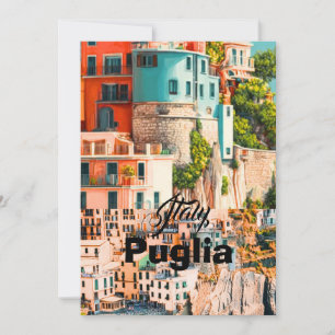 Puglia Italy Postcard, Puglia Travel Postcard Ital