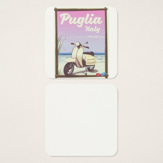 Puglia Italy Travel poster. (Front & Back)