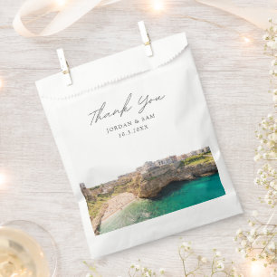 Puglia Italy Wedding Photo Personalized Favor Bag