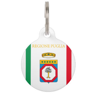 Puglia (Region of Italy) flag Pet ID Tag