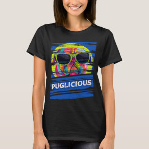 Puglicious Pug Humor Dutch Bulldog Dog Theme Dog T-Shirt