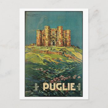 "puglie ( Puglia ) Vintage Italian Travel Poster Postcard by PrimeVintage at Zazzle