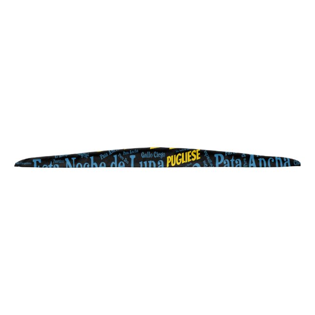 Pugliese Tango Word Art Tie Headband (Front)