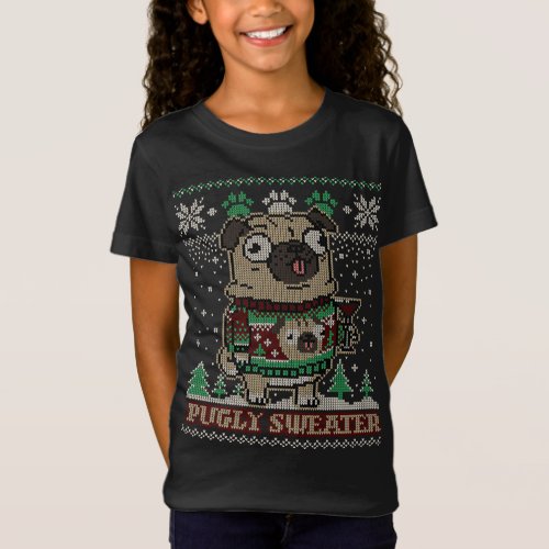 Pugly Christmas Sweater Pug Merry Pugmas Dog Lover