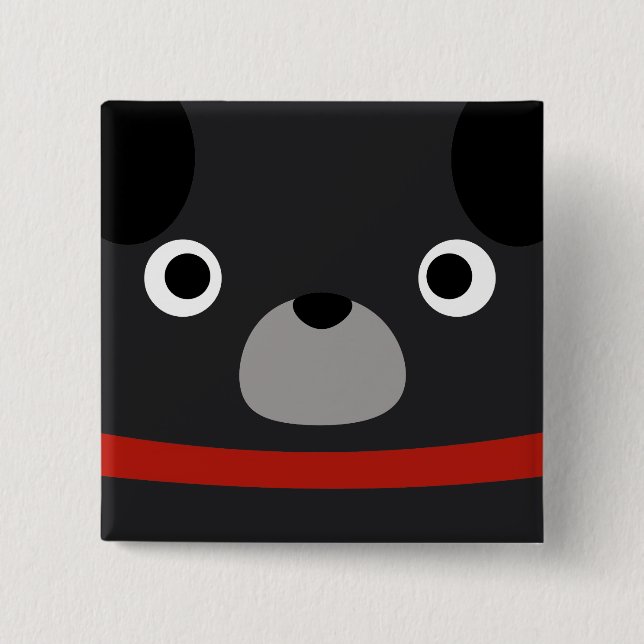 Pugly Pug Button (Front)