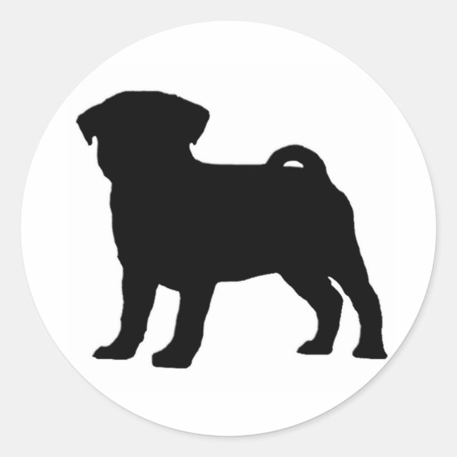 PugPrint Classic Round Sticker (Front)