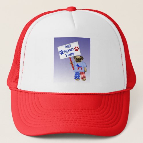 Pugs Against Trump Trucker Hat