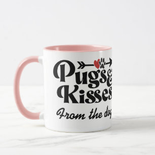 Pugs and Kisses Valentine's Day   Coffee Mug