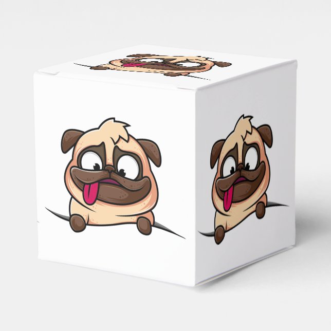 Pugs,animals,puppies,cute! Favor Box (Front Side)