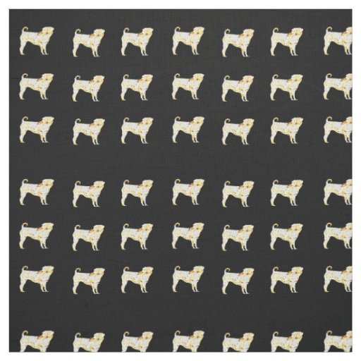 Pugs Fabric