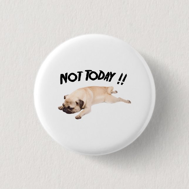Pugs Funny Gift Love Dog Button (Front)