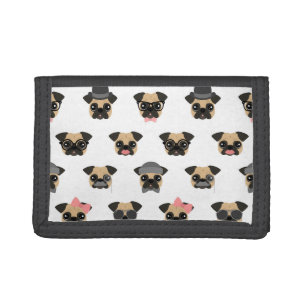 Pugs in Disguise Trifold Wallet