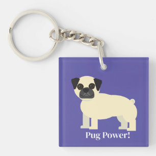 Pugs, keychain