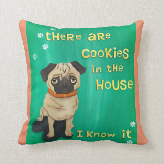 Pugs Know - Funny Gift for Dog Lovers Throw Pillow