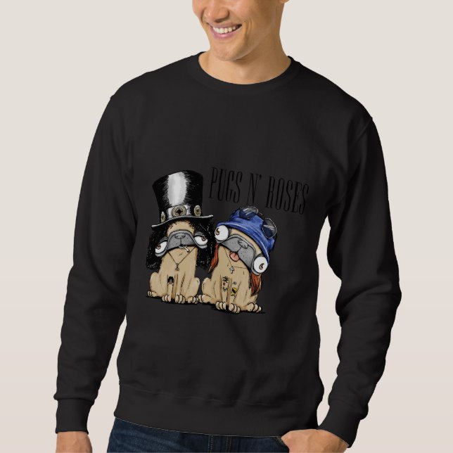 PUGS N&x27; ROSES Classic T-Shirt 344 Sweatshirt (Front)