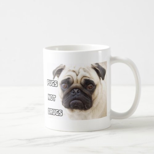 Pugs Not Drugs Coffee Mug