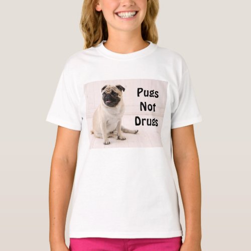 Pugs Not Drugs Youth T_shirt