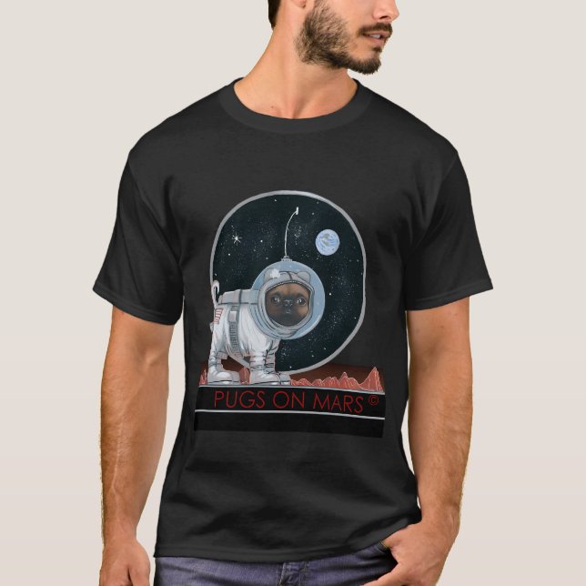 Pugs on Mars T-Shirt (Front)