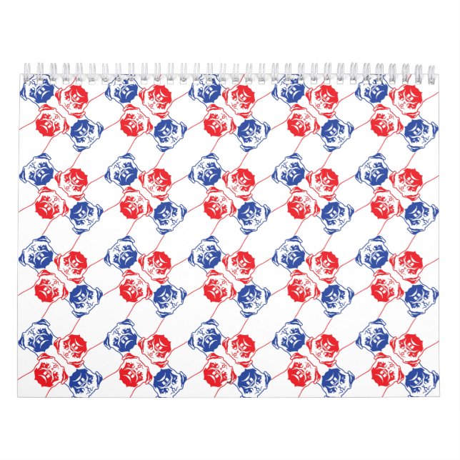 Pugs over Pugs and Pugs Calendar (Cover)