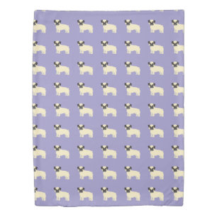 Pugs, Pale Purple Duvet Cover