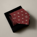 Pugs Pattern Monogrammed Neck Tie<br><div class="desc">The bright red necktie is commonly referred to as the “power tie” but this is a "pug power" tie. Personalize this fun pugs design with a monogram to make it the perfect one of a kind gift for pug owners. Looking for a different color? No problem! Simply click the "Customize"...</div>