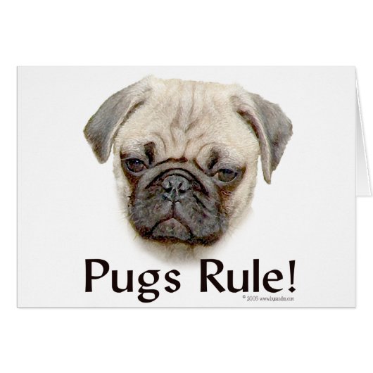 Pugs Rule Cards (Front Horizontal)