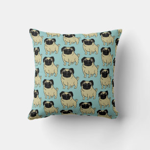 Pugs Throw Pillow