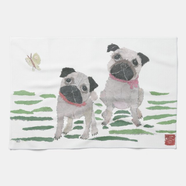 Pugs Towel (Horizontal)