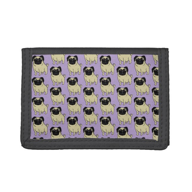 Pugs Trifold Wallet (Front)