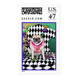 mardi gras postage stamp