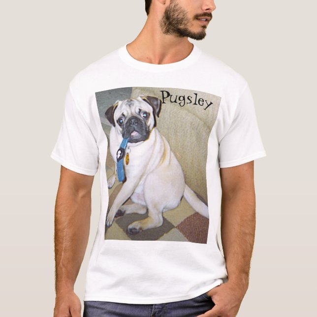 Pugsley the Pug T-Shirt (Front)