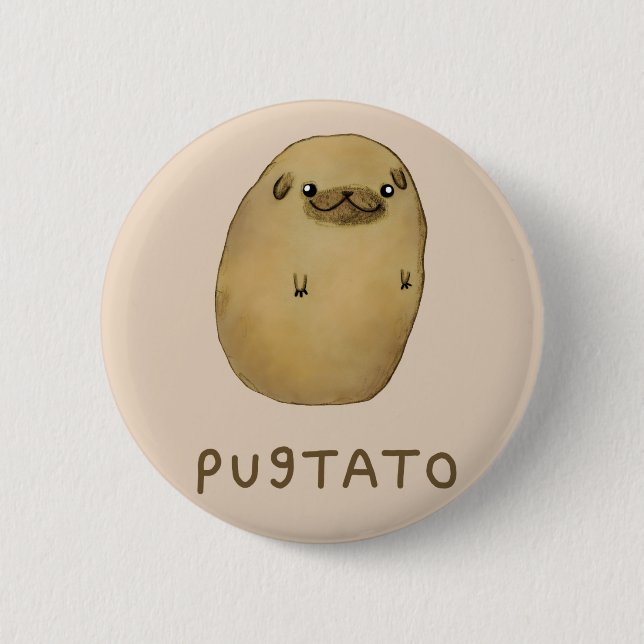Pugtato Button (Front)