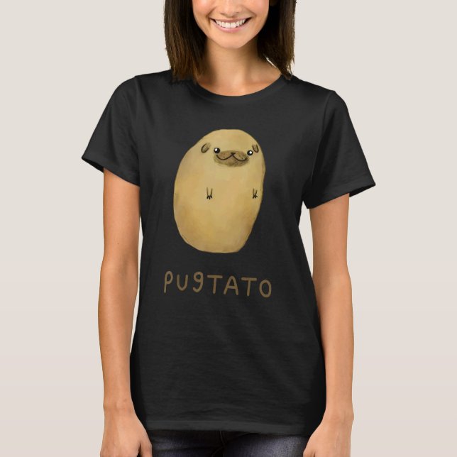 Pugtato Potato Dogs T-Shirt (Front)