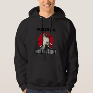 Pugzilla Pug Mom Pug Dad Pug Pug Animal Hoodie
