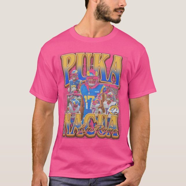 Puka Nacua Retro Bootleg T-Shirt (Front)