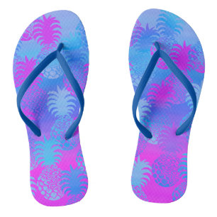 Pukana Hawaiian Pineapple Sunset Blend Flip Flops