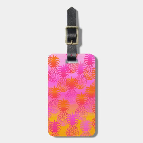 Pukana Hawaiian Pineapple Sunset Blend Luggage Tag