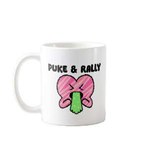 Puke & Rally Classic Mug | Pink Heart Party