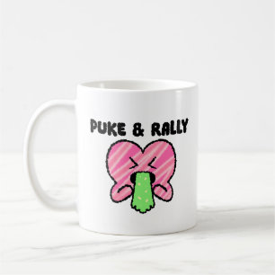 Puke & Rally Classic Mug   Pink Heart Party 