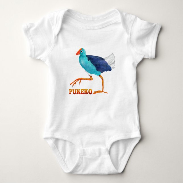 Pukeko Baby Bodysuit (Front)