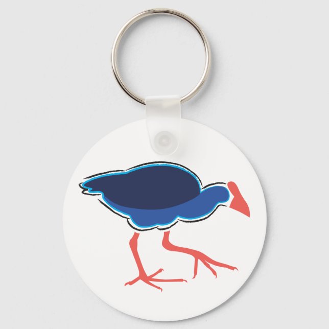 Pukeko Keychain (Front)