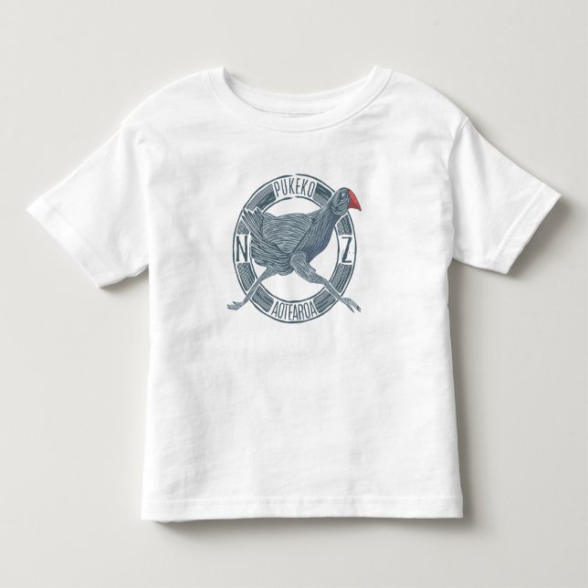 Pukeko NZ bird Toddler T-shirt (Front)