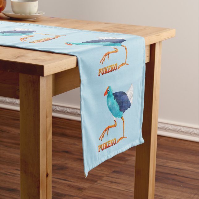 Pukeko Short Table Runner (In Situ)