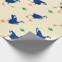 Pukeko Swamp Hen birds Pattern
