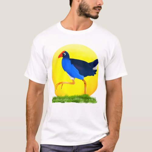 Pukeko Swamp Hen New Zealand Bird T_Shirt