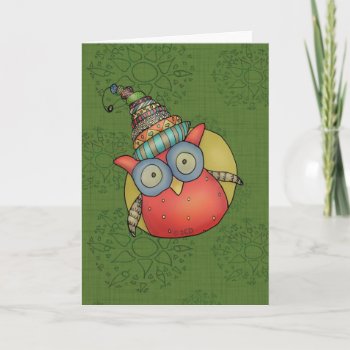 Puki The Holiday Owl by twochicksdesign at Zazzle
